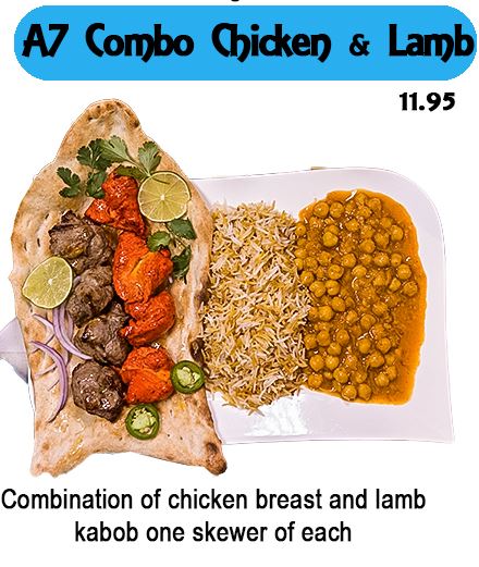 A7 Combo Kabob A - Combo Chicken & Lamb