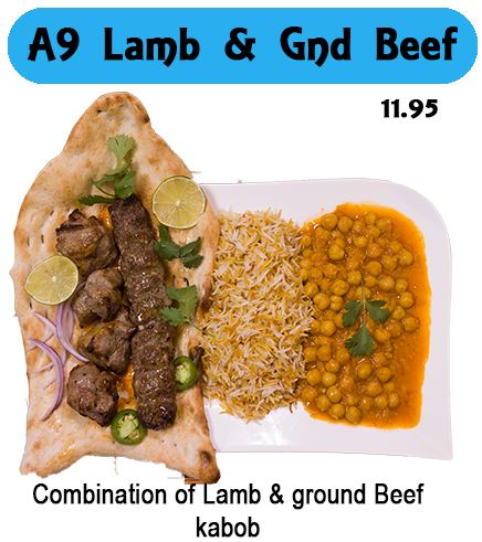 A9 Combo Kabob C - Lamb & Ground Beef